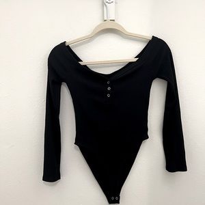 Forever 21 - Size Small- Black Long Sleeve Bodysuit